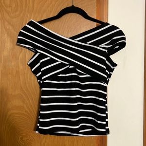 Cross cross off the shoulder top